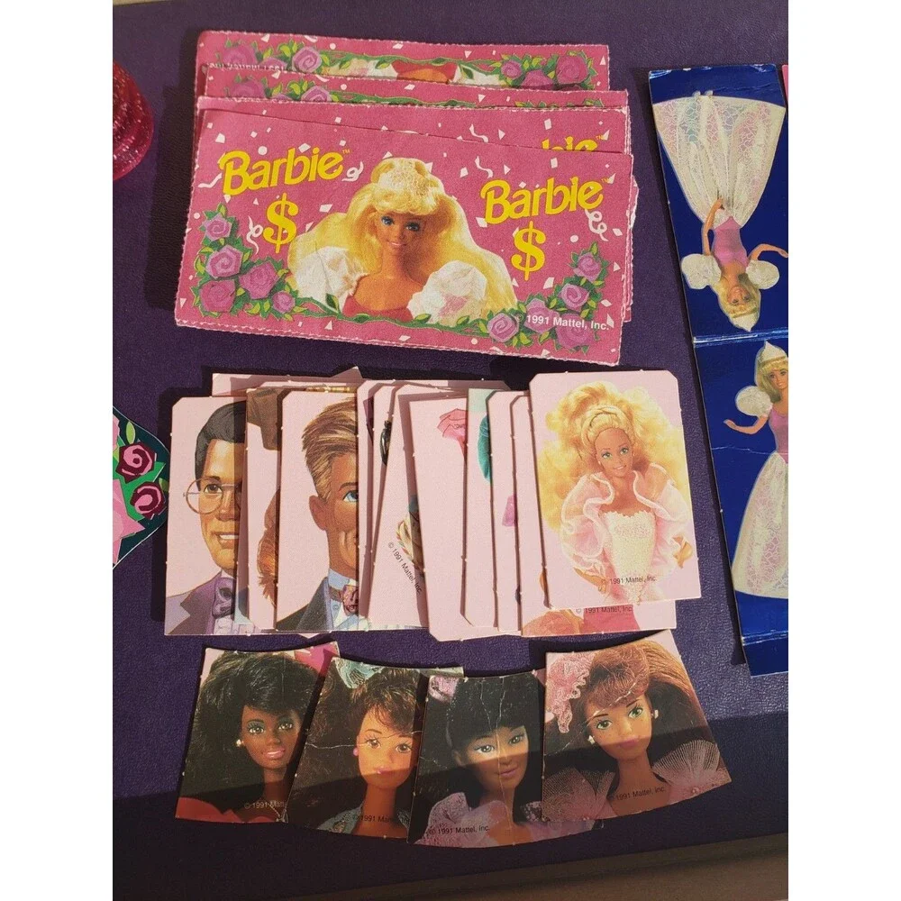 Vtg 1991 Barbie Queen Of The Prom Board Game COMPLETE 1990’s Edition Golden Game